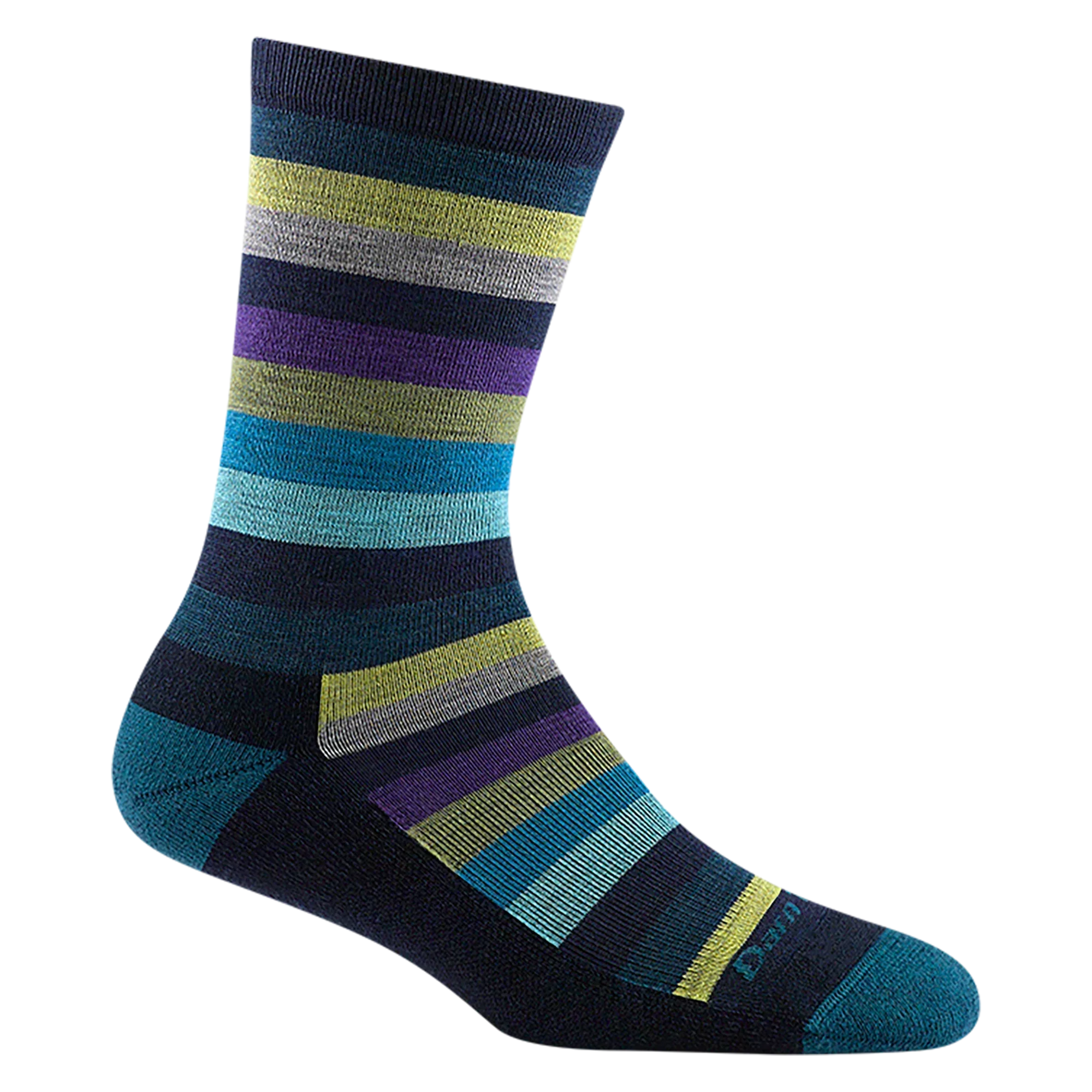 Women's Mystic Stripe Crew Lightweight Lifestyle Socks