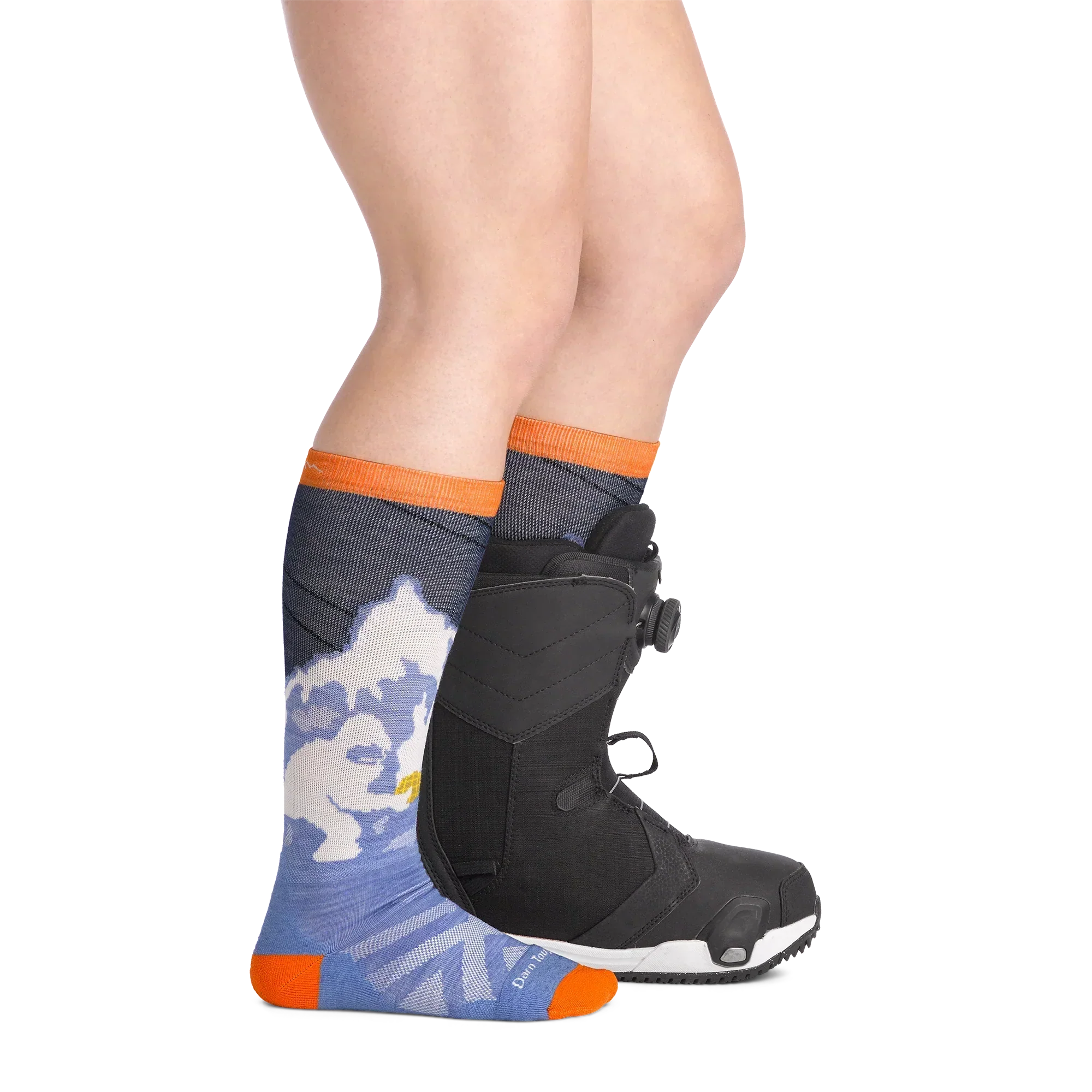 Kids Little Yeti Over-the-Calf Midweight Ski & Snowboard Socks