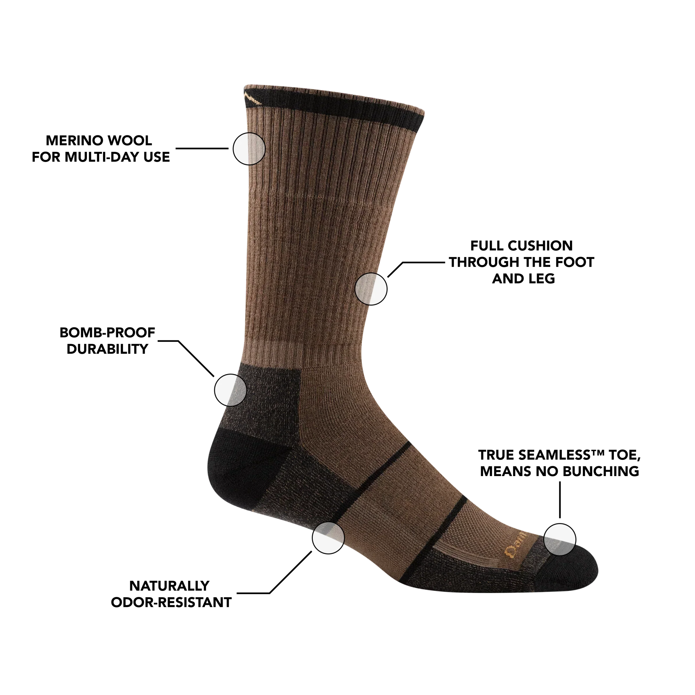 Men's William Jarvis Boot  Midweight Work Sock
