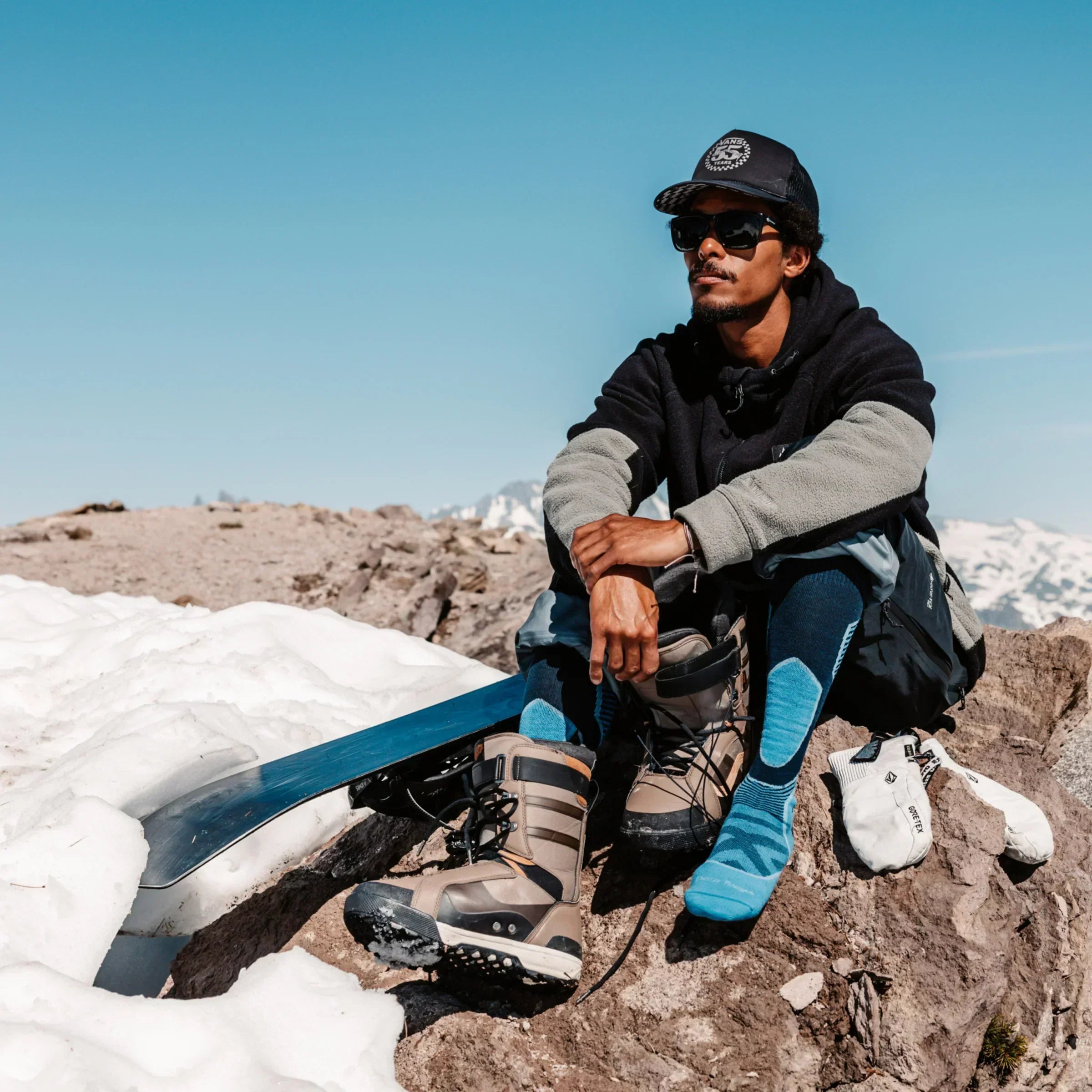 Men's Outer Limits Over-the-Calf Lightweight Ski & Snowboard Socks