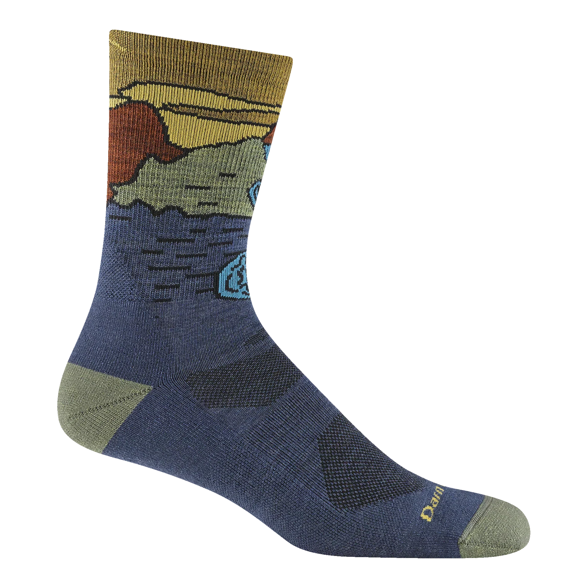 Men's Chasing Waterfalls Micro Crew Lightweight Hiking Socks