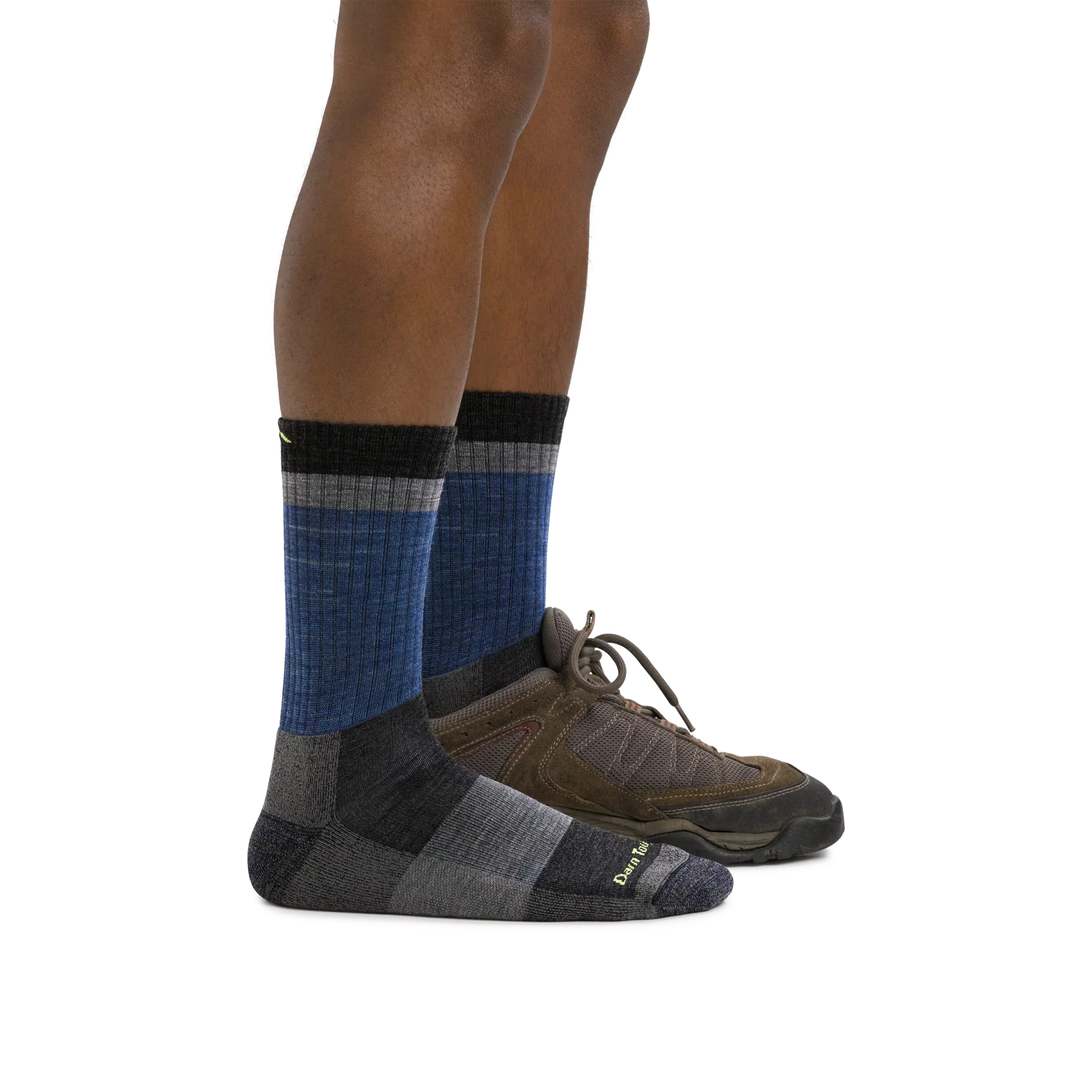 Men's Heady Stripe Micro Crew Lightweight Hiking Socks