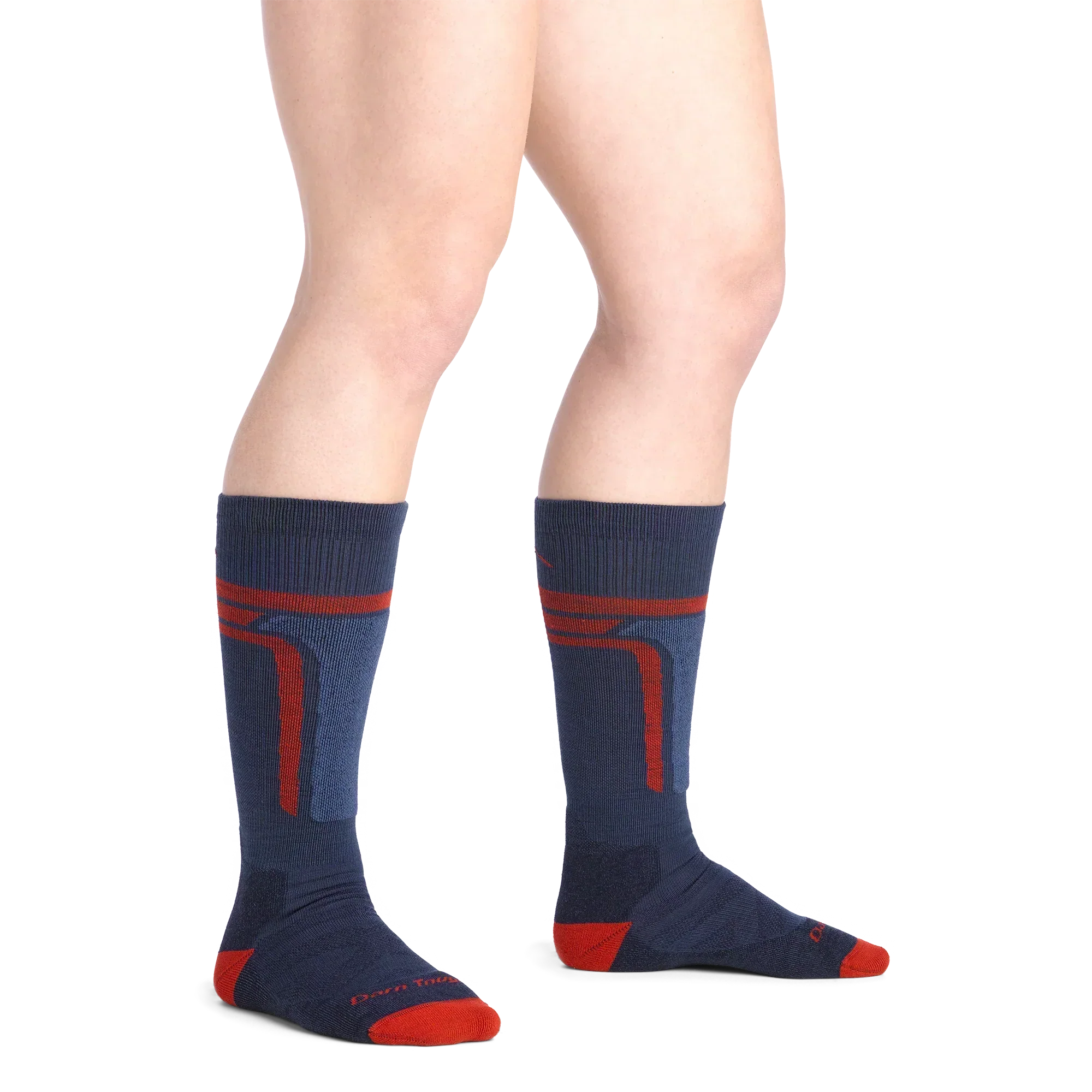 Kids T-Bar Over-the-Calf Midweight Ski & Snowboard Socks