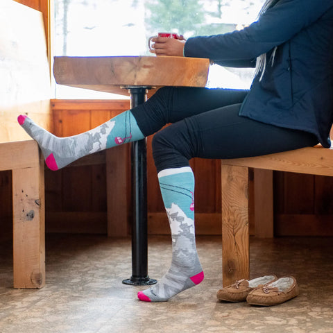 Women's Yeti Over-the-Calf Midweight Ski & Snowboard Socks