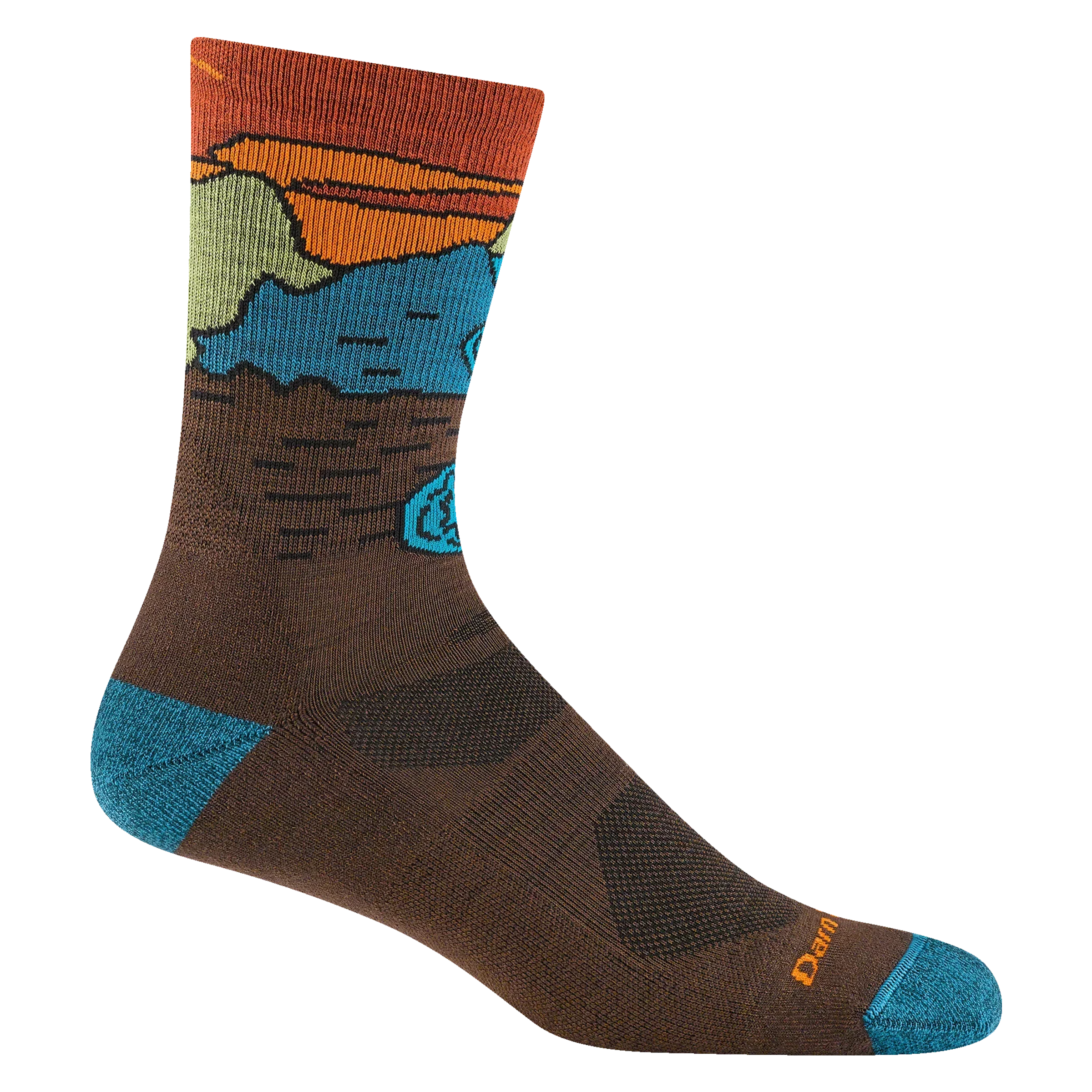 Men's Chasing Waterfalls Micro Crew Lightweight Hiking Socks