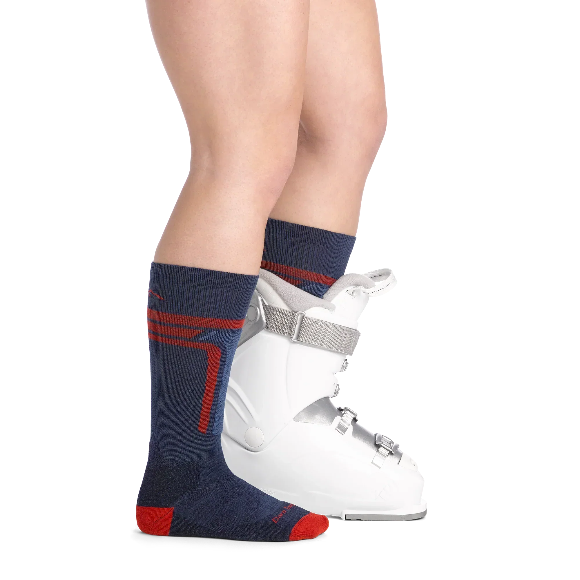 Kids T-Bar Over-the-Calf Midweight Ski & Snowboard Socks