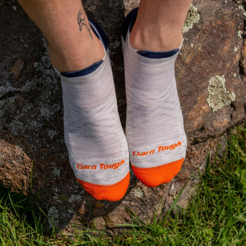 Men's Run No Show Tab Cushioned Ultra-Lightweight Running Socks