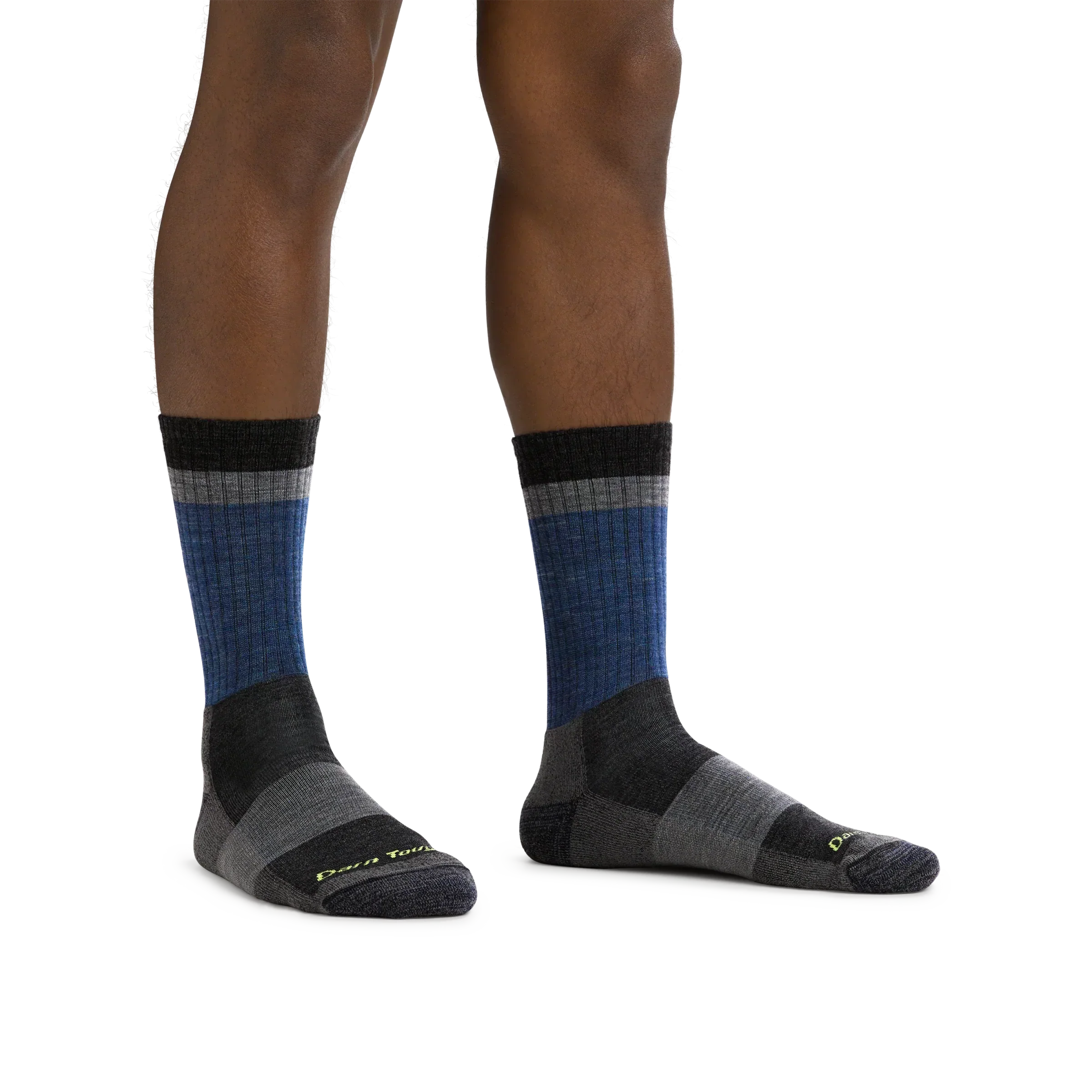 Men's Heady Stripe Micro Crew Lightweight Hiking Socks