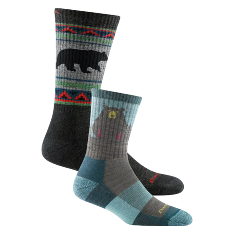 Men's and Women's Bear 2-Pack Hiking Socks